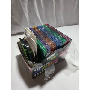 Imation CD-R 80Min 700MB 16x Recordable Discs Neon Colors Slim Jewel Cases Lot